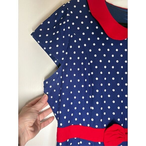 Sourpuss Retro Sailor polka dot dress size XXXL - Picture 5 of 14